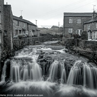 Buy canvas prints of Majestic Waterfall in Hawes by Richard Perks