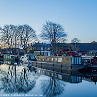 Buy canvas prints of Christmas Eve on the Canal by Richard Perks