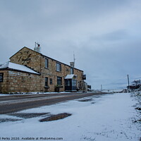 Buy canvas prints of The Royalty inn - Guiseley - snowbound by Richard Perks