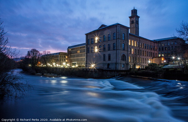 Salts Mill - Daybreak in Saltaire Picture Board by Richard Perks