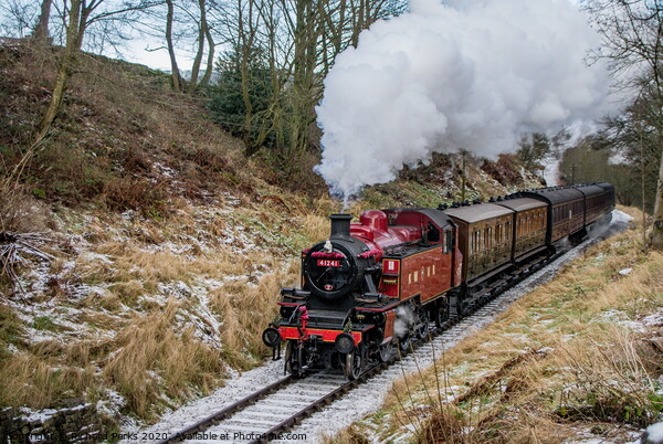 Steaming on the Worth Valley Picture Board by Richard Perks