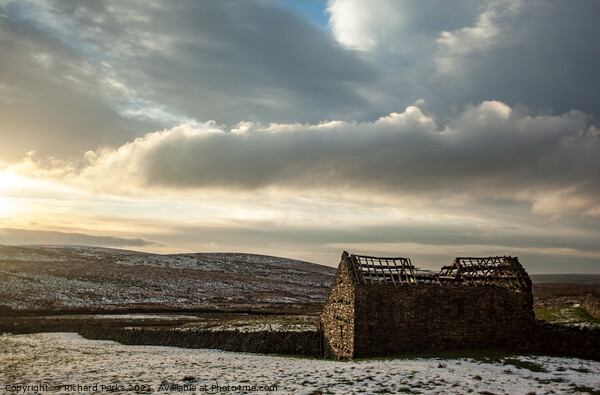 Abandoned Barn at Ribblehead Picture Board by Richard Perks