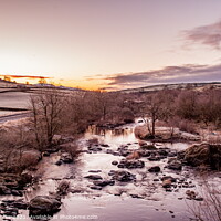 Buy canvas prints of Winter at Helwith Bridge by Richard Perks