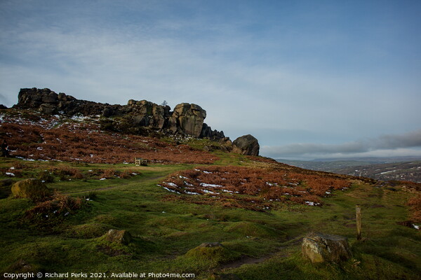 Winter day on Ilkley Moor Picture Board by Richard Perks