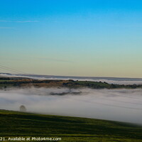 Buy canvas prints of Mist in the valleys by Richard Perks