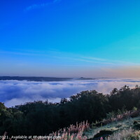 Buy canvas prints of Mists over Otley by Richard Perks