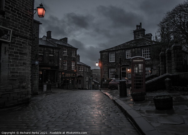 Haworth Main Street  Picture Board by Richard Perks