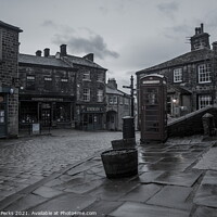 Buy canvas prints of A damp day in Haworth by Richard Perks