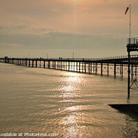 Buy canvas prints of Southend Pier at Midday Haze by Richard Perks