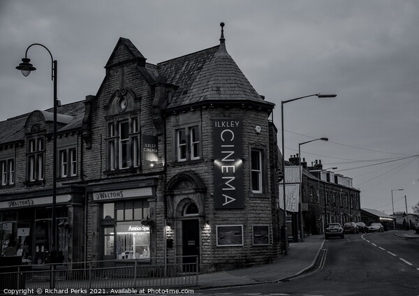 Ilkley Cinema all lit up Picture Board by Richard Perks