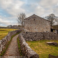 Buy canvas prints of Up the Garden Path in the Yorkshire Dales countrys by Richard Perks