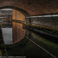Buy canvas prints of Rochdale Canal in the heart of Manchester by Richard Perks