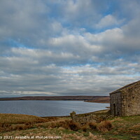 Buy canvas prints of Overlooking the North Yorkshire reservoir by Richard Perks
