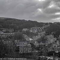 Buy canvas prints of Storm clouds over Hebden Bridge by Richard Perks