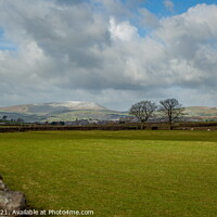 Buy canvas prints of A dusting of Snow on Pendle Hill by Richard Perks