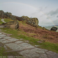 Buy canvas prints of stone path up to Ilkley Moor by Richard Perks