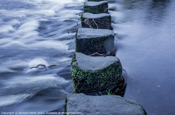 River Wharfe stones  Picture Board by Richard Perks