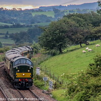 Buy canvas prints of Vintage train in the Yorkshire Dales by Richard Perks