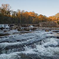 Buy canvas prints of Waterfall on the River Swale - Richmond North York by Richard Perks
