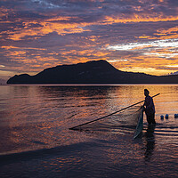 Buy canvas prints of THAILAND PRACHUAP SAM ROI YOT FISHING by urs flueeler