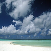 Buy canvas prints of ASIA INDIAN OCEAN MALDIVES SEASCAPE BEACH by urs flueeler
