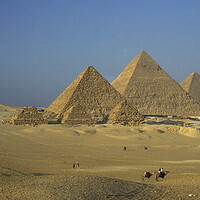 Buy canvas prints of AFRICA EGYPT CAIRO GIZA PYRAMIDS by urs flueeler
