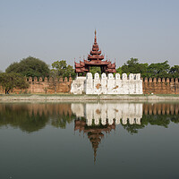 Buy canvas prints of ASIA MYANMAR MANDALAY FORTRESS WALL by urs flueeler