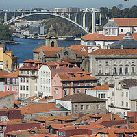 Buy canvas prints of EUROPE PORTUGAL PORTO RIBEIRA OLD TOWN DOURO RIVER by urs flueeler