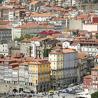 Buy canvas prints of EUROPE PORTUGAL PORTO RIBEIRA OLD TOWN DOURO RIVER by urs flueeler