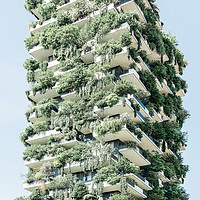 Buy canvas prints of Bosco Verticale in Milan, Vertical Forest Concept by Radu Bercan