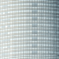 Buy canvas prints of Glass Facade, City Pattern, Minimalist Abstract by Radu Bercan