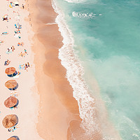 Buy canvas prints of Aerial Ocean Print, Beach Print, Summer Vibes by Radu Bercan