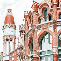 Buy canvas prints of Hospital Sant Pau Barcelona, Urban Art Print by Radu Bercan