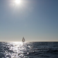 Buy canvas prints of Sailboat under the sun in Brittany by aurélie le moigne