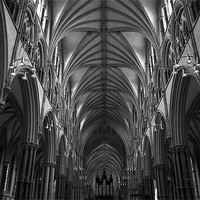 Buy canvas prints of Lincoln Cathedral by Oliver Porter