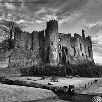 Buy canvas prints of Laugharne Castle Wales by Angharad Morgan