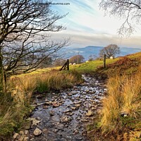 Buy canvas prints of Welsh Countryside Walk by Angharad Morgan