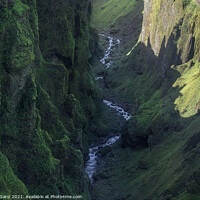Buy canvas prints of Stunning View of Secret Canyon in Iceland  by Pere Sanz