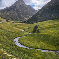 Buy canvas prints of Creek at Incles Valley in Andorra by Pere Sanz