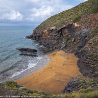Buy canvas prints of Tranquil Coastal Landscape at Calblanque, Murcia,  by Pere Sanz