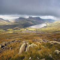 Buy canvas prints of Beautifull sunny landscape in Snowdonia, Wales, UK by Pere Sanz