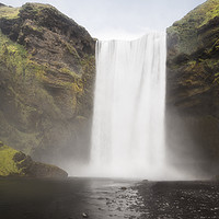 Buy canvas prints of Panoramic View of Skogafoss Waterfall, Iceland by Pere Sanz