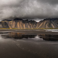 Buy canvas prints of Vestrahorn mountain on Stokksnes cape in Iceland by Pere Sanz