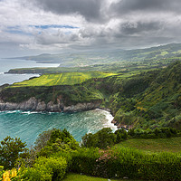 Buy canvas prints of Northern coast of Sao Miguel, Azores Islands, seen by Pere Sanz