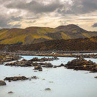 Buy canvas prints of Soft Light at Blue Lagoon, Iceland by Pere Sanz