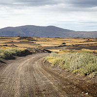 Buy canvas prints of Dirty  road at the Highlands in Iceland by Pere Sanz