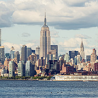 Buy canvas prints of Midtown Manhattan Panorama as seen from Jersey Cit by Pere Sanz