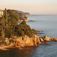 Buy canvas prints of Beautiful Seascepe at Sunset in Lloret de Mar by Pere Sanz