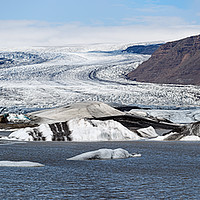 Buy canvas prints of Hoffellsjokull Glacier Panorama in Iceland by Pere Sanz