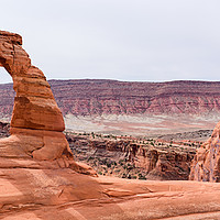 Buy canvas prints of Delicate Arch panorama in Arches National Park, Mo by Pere Sanz